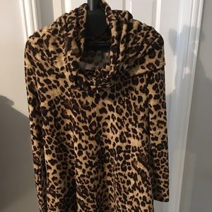 Leopard tunic top